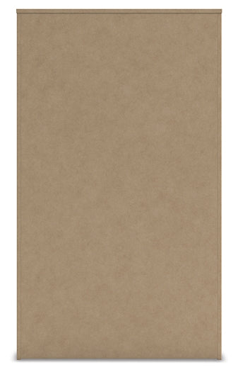 Queen Panel Storage Bed with Mirrored Dresser and Chest