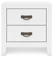 Binterglen Twin Panel Bed with Mirrored Dresser, Chest and 2 Nightstands