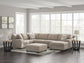 Newellen 3-Piece Sectional with Chaise