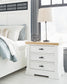 Ashbryn California King Panel Storage Bed with Mirrored Dresser, Chest and Nightstand