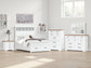 Ashbryn Queen Panel Storage Bed with Mirrored Dresser and Chest