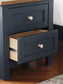 Landocken Full Panel Headboard with Mirrored Dresser, Chest and Nightstand