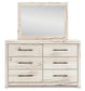Lawroy Full Panel Storage Bed with Mirrored Dresser and Chest
