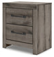 Graystorm Full Panel Bed with Mirrored Dresser and Nightstand