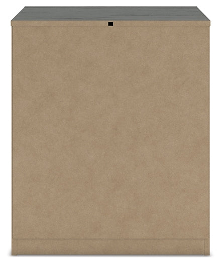 Queen Panel Storage Bed with Mirrored Dresser and Nightstand