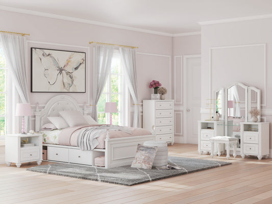 Kozlani Twin Upholstered Panel Bed